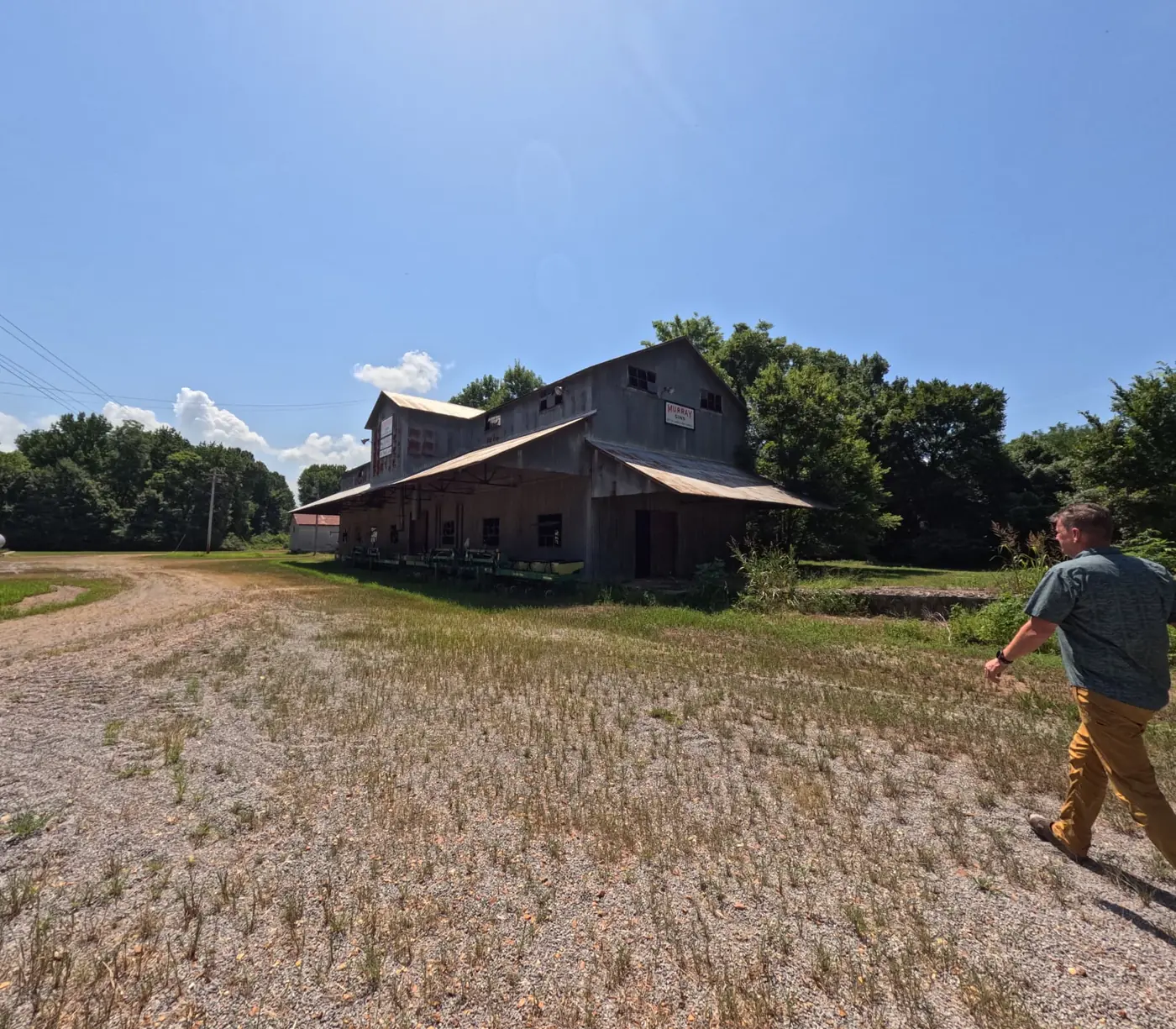 The old Murray Gin standing in the Arkansas Delta