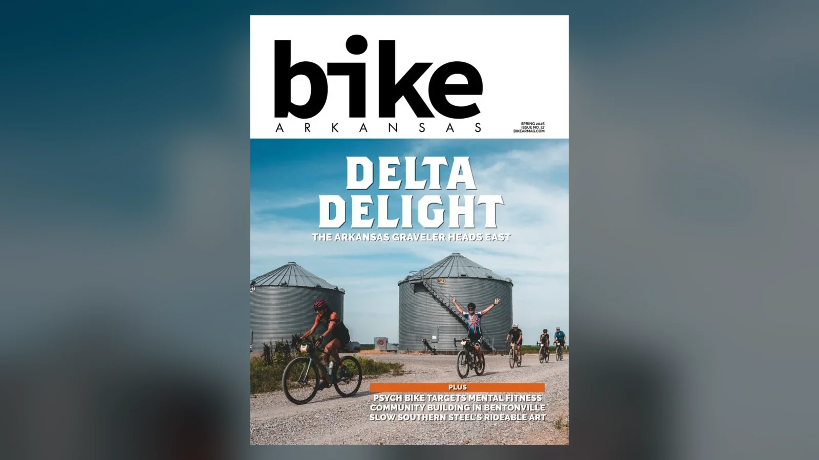 Cover of Bike Arkansas magazine, Spring 2026, issue 36