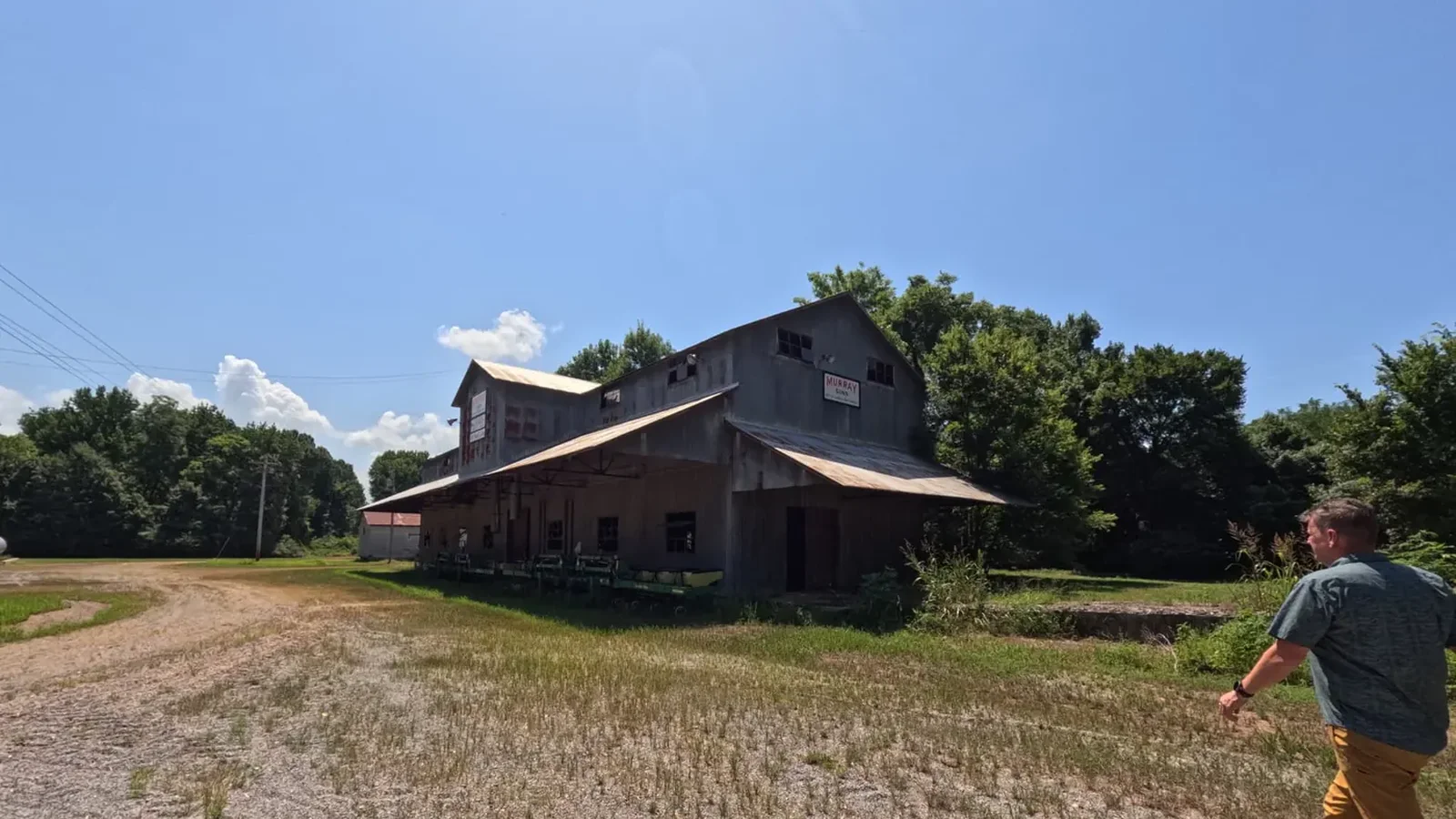 The old Murray Gin standing in the Arkansas Delta